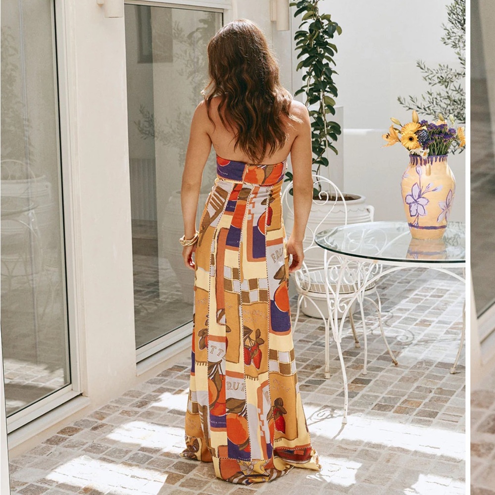 Zaco Sabo skirt Antonella dress Colorful Geometric Maxi Dress - Picture 2 of 4